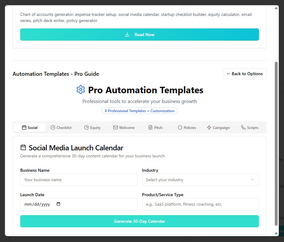 Pro Automation Templates